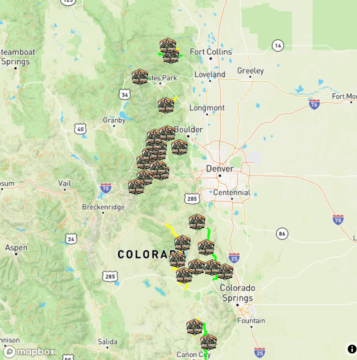 Colorado Dual Sport Trail Map